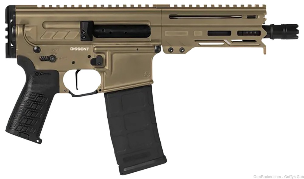 CMMG Dissent 300 Blackout 30+1 6.50", Coyote Tan Cerakote 30A0E33-CT-img-0
