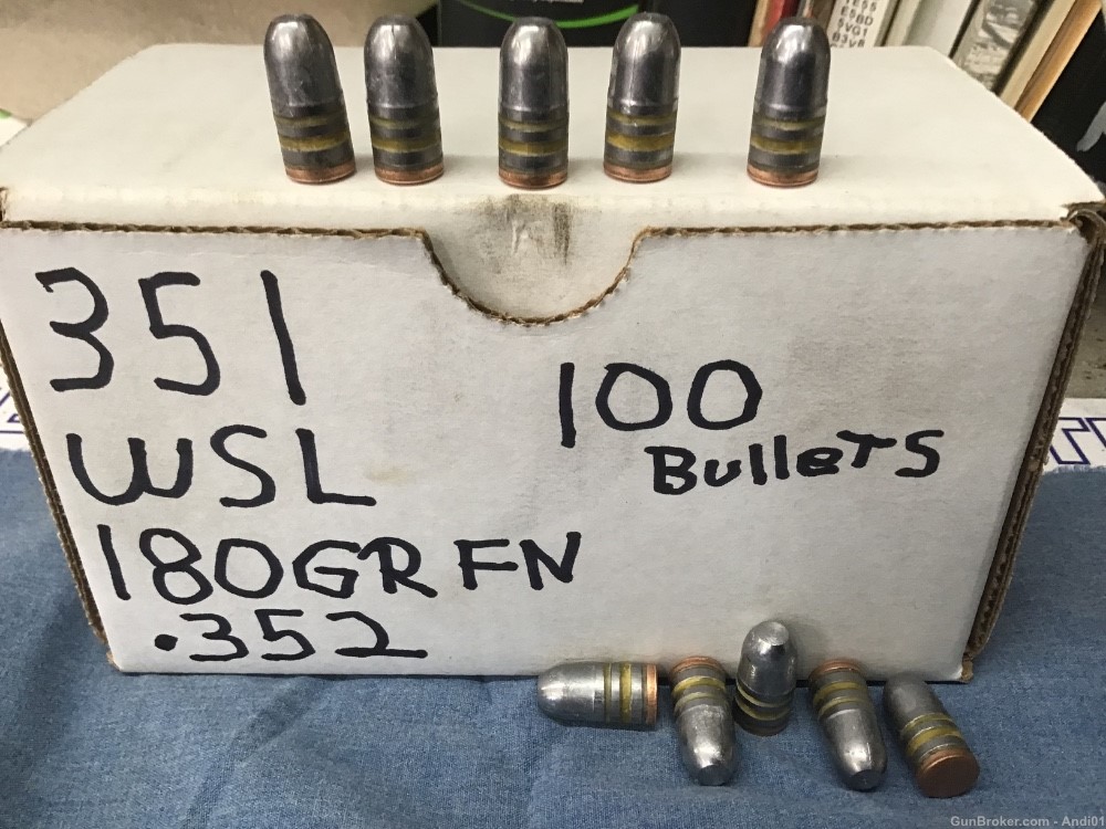 351 Winchester SL bullets.-img-0