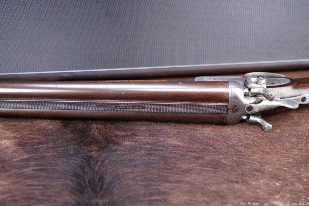 Belgian James Parker 12 GA 30” SxS Double Barrel Hammer Shotgun, C&R-img-16