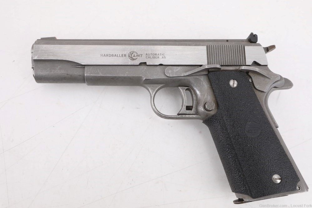 AMT Hardballer 1911 45acp 5" Stainless MADE IN USA NO RESERVE!-img-1