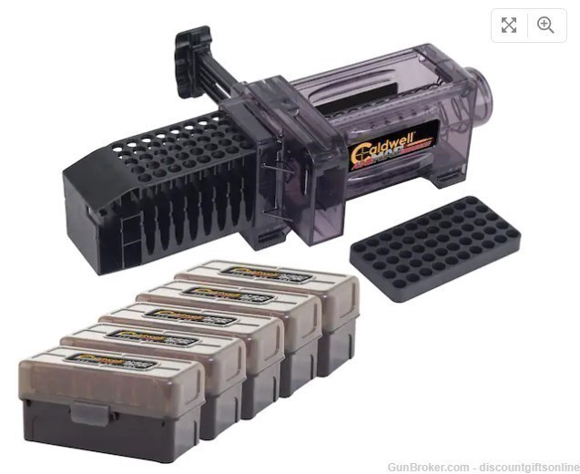 Caldwell AR-15 Magazine Loader with Free 5 Pack Caldwell Ammo Boxes-img-0