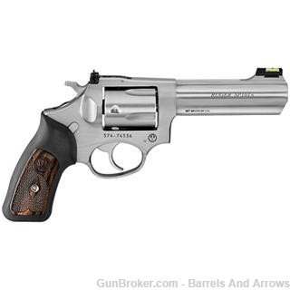 Ruger 5771 SP101 Revolver 357 MAG, 4.2 in, Rubber Engraved Wood Grp, 5 Rnd,-img-0