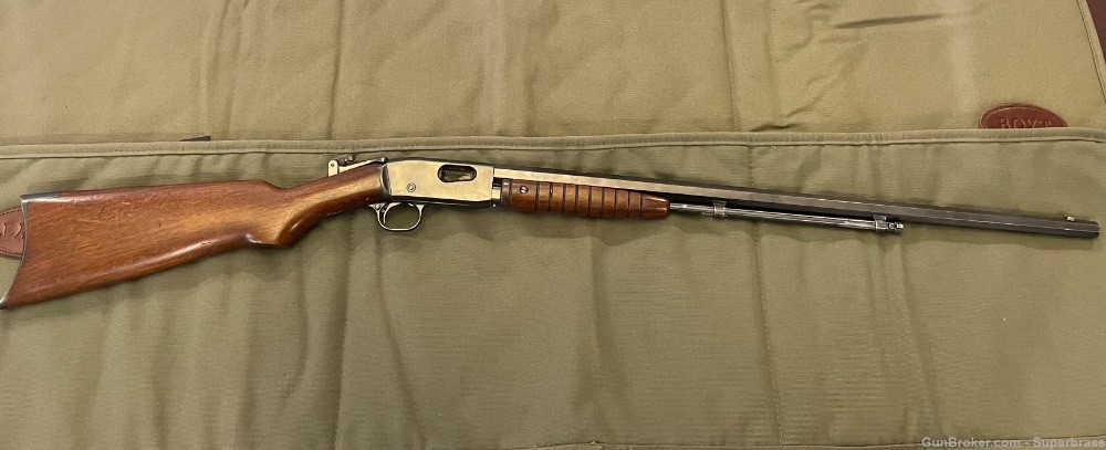 Remington Model 12 22 S L LR Pump Action Rifle 24" Octagon Barrel-img-1