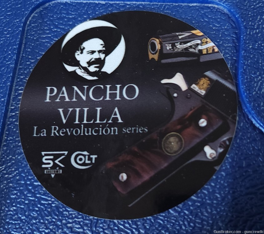 Colt SK Customs Pancho Villa 1911 38 Super Engraved 24K Gold 5" Layaway-img-3