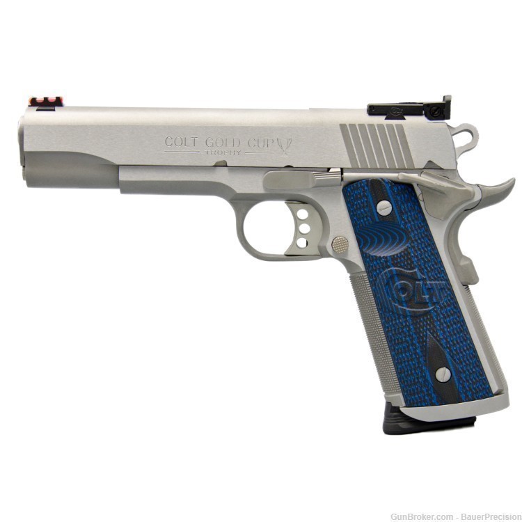 Colt Gold Cup Trophy 1911 9mm 5" Match Barrel Stainless O5072XE-img-0