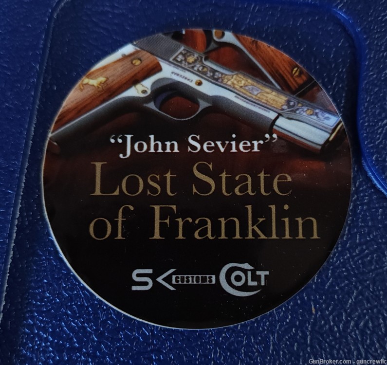 Colt SK Customs Lost State of Franklin 1911 SS 45acp John Sevier Layaway-img-3