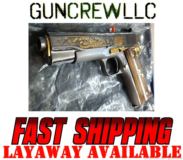 Colt SK Customs Lost State of Franklin 1911 SS 45acp John Sevier Layaway-img-0
