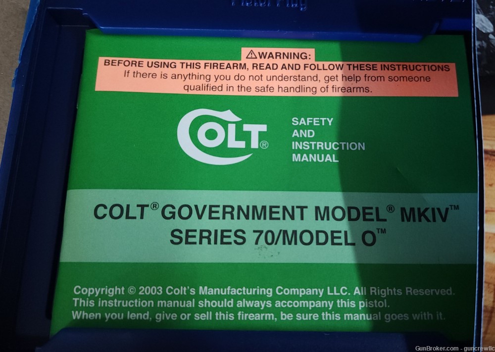 Colt SK Customs Lost State of Franklin 1911 SS 45acp John Sevier Layaway-img-5
