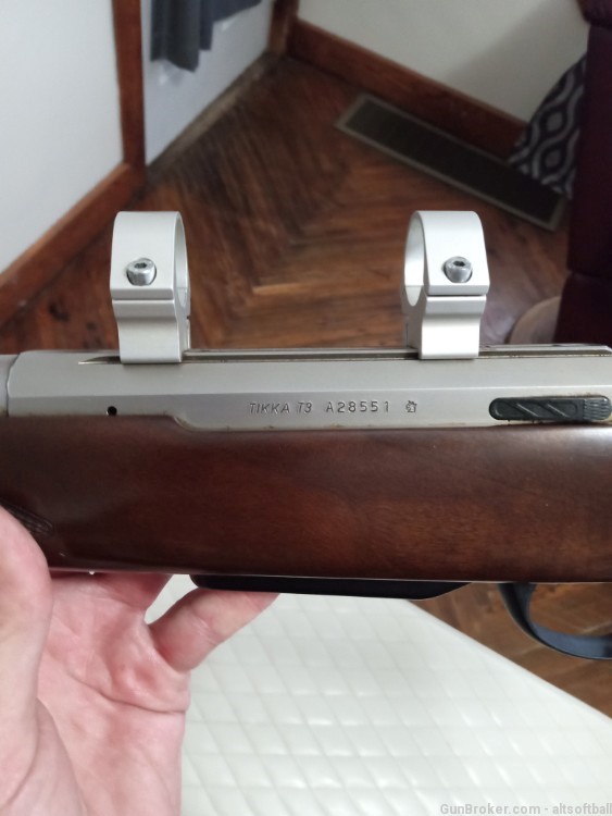 Excellent no longer made Tikka T3 "300" wsm walnut stock stainless-img-12