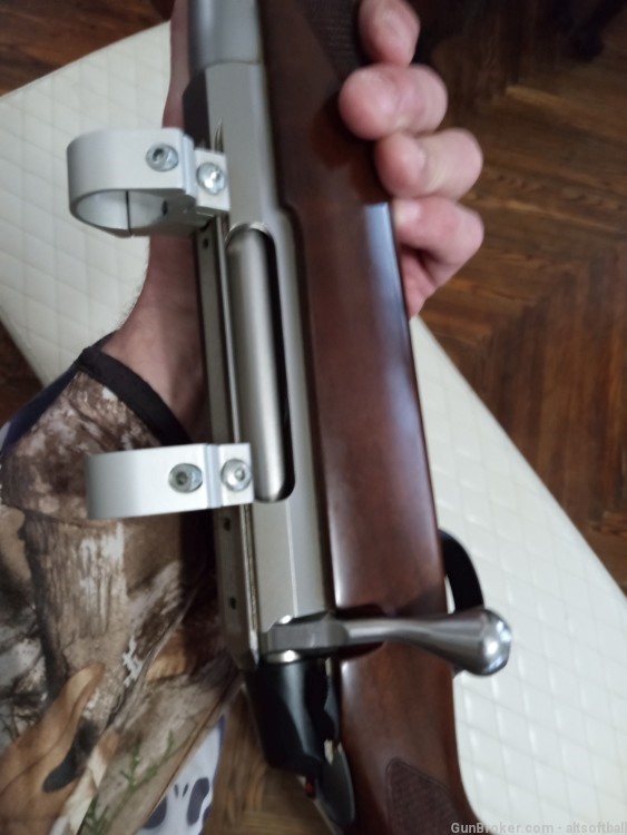Excellent no longer made Tikka T3 "300" wsm walnut stock stainless-img-5