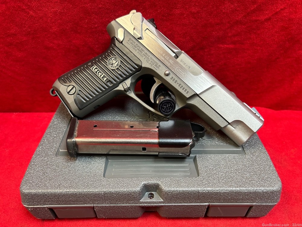 Ruger P89, 9mm, Stainless, 2 Mags, Original Case/Loader-img-0