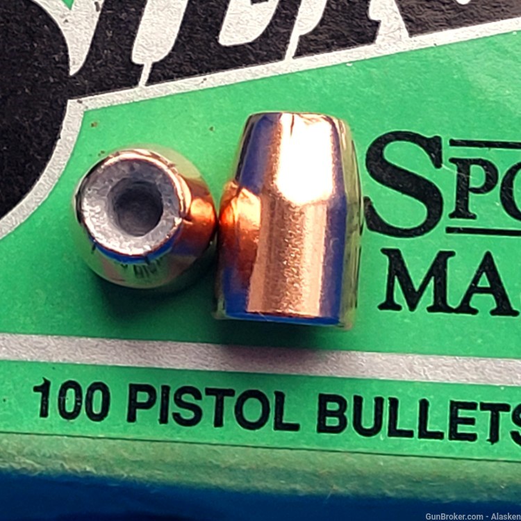 $32.89/bx  200 pcs / 2 boxes- .40 10mm 165 grain SIERRA JHP bullets, # 8445-img-0