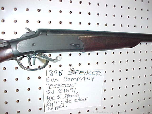 BK#5 Item#6 - Spencer Gun Company - "Ejector" Model 1896 - 12 Ga Shotgun-img-0