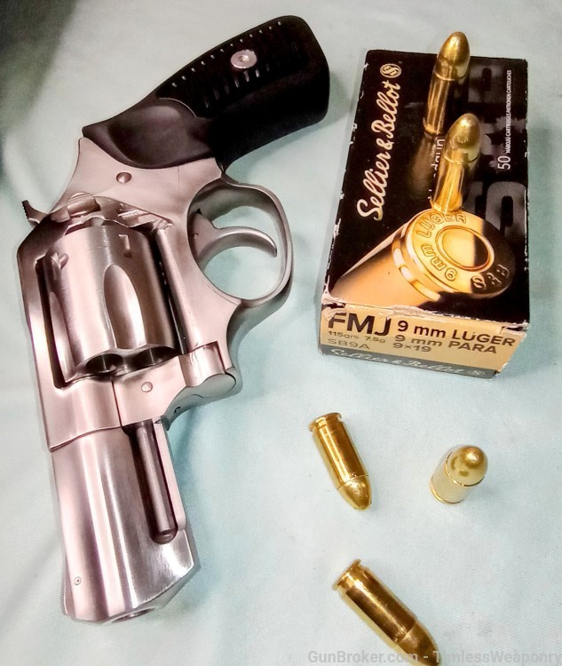 NEW 9mm Stainless SNUBNOSE Revolver Ruger S&W 357 Colt Smith & Wesson-img-1