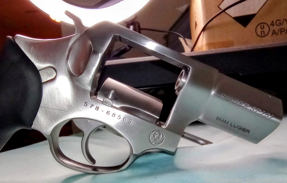 NEW 9mm Stainless SNUBNOSE Revolver Ruger S&W 357 Colt Smith & Wesson-img-7