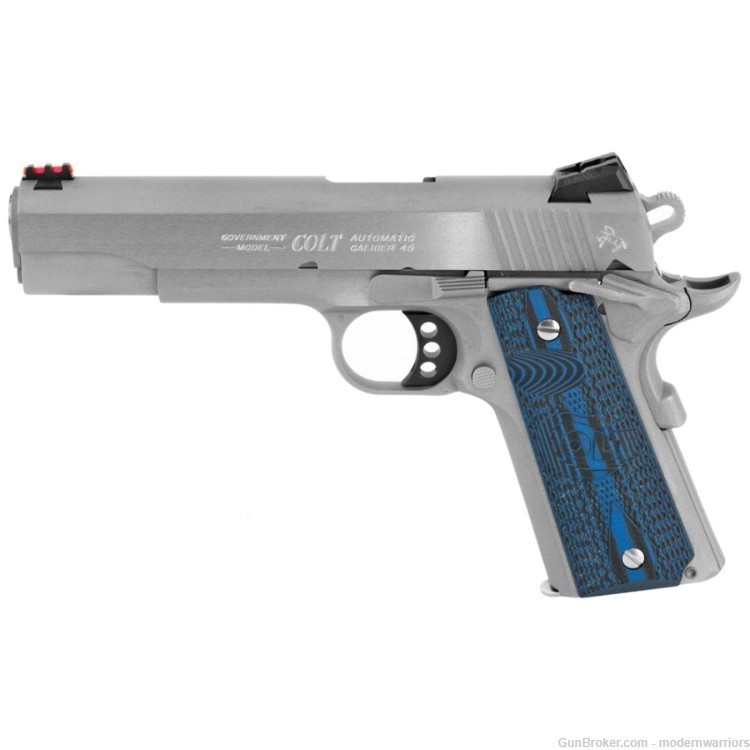 Colt 1911 Competition Series 70 - 5" Barrel (.45 ACP) Blue Grip - SS-img-0