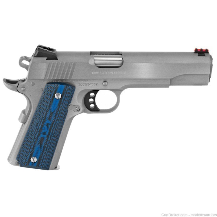 Colt 1911 Competition Series 70 - 5" Barrel (.45 ACP) Blue Grip - SS-img-1