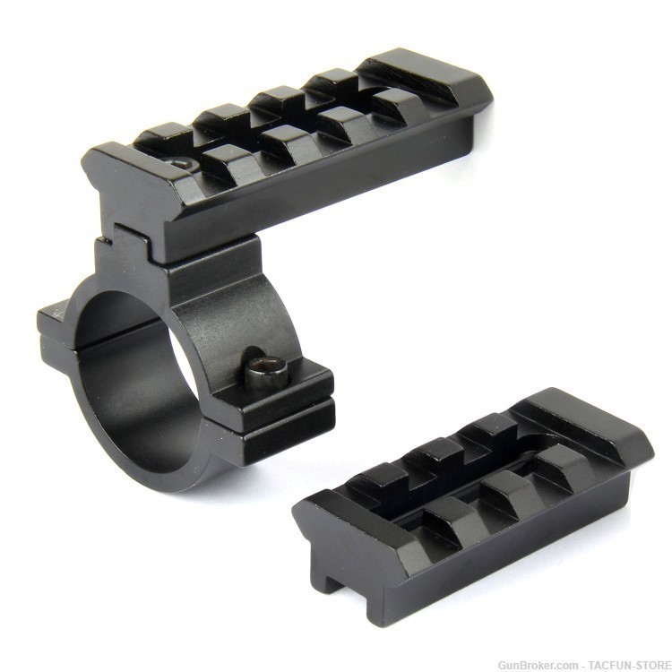 1" (25.4mm) Ring Picatinny Rail for ShotGun 12 Gauge Mag Tube or Scope Tube-img-4