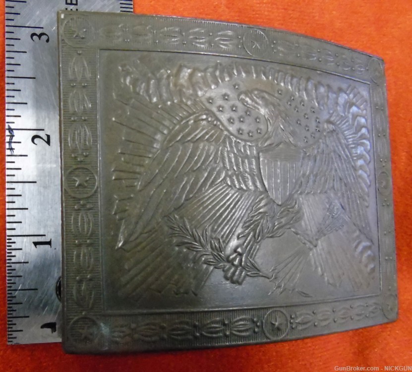 U.S. Militia Eagle motif “1860-1870” Belt plate.-img-7