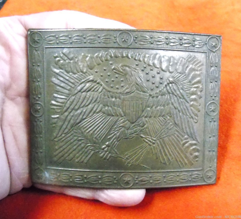 U.S. Militia Eagle motif “1860-1870” Belt plate.-img-8