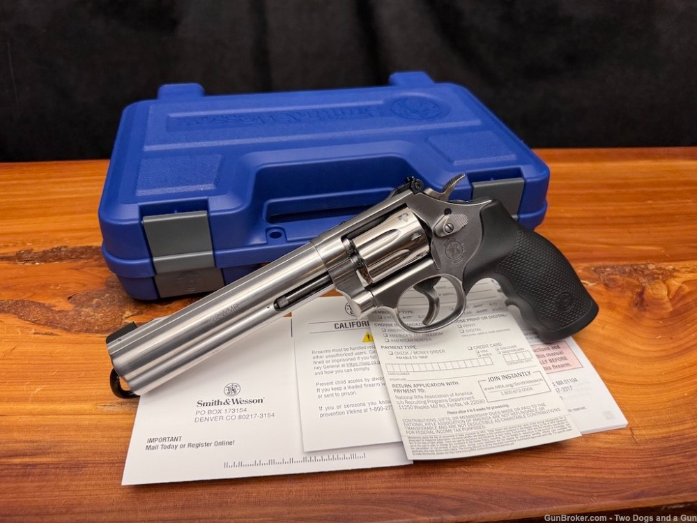 Smith & Wesson 648-2 6" 22 WMR 8 Shot DA/SA Used-img-0