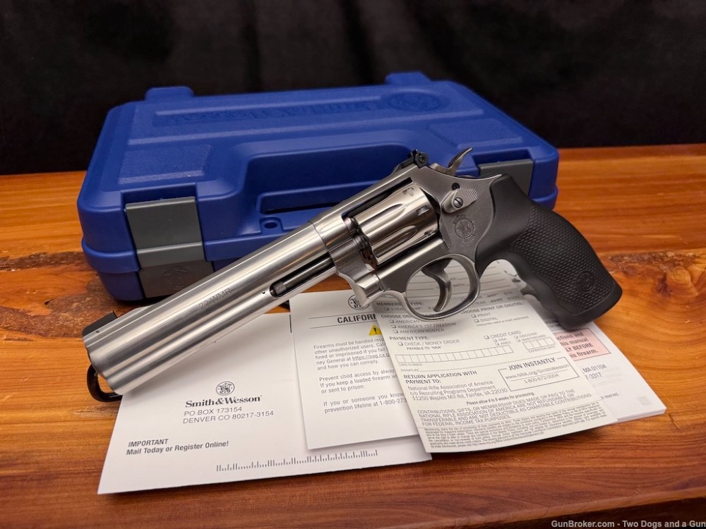 Smith & Wesson 648-2 6" 22 WMR 8 Shot DA/SA Used-img-1