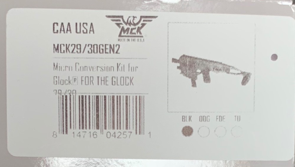 CAA USA MCK Micro Conversion Kit RONI Black for GLOCK 29 30-img-2