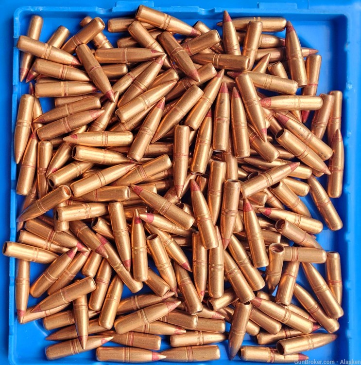 199 pcs- .308 7.62 140 grain gr red tipped tracers, EXCELLENT CONDITION-img-1