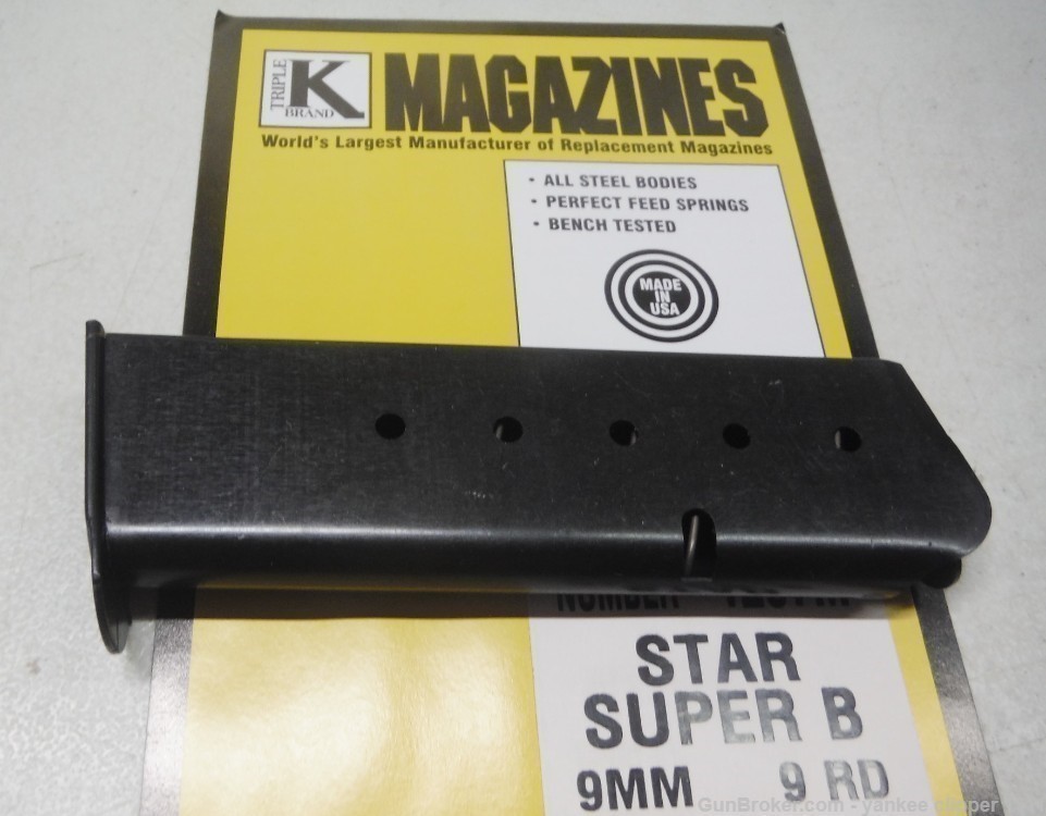 STAR SUPER B 9MM 9RD MAGAZINE Wide Base Star 9mm Magazine-img-0