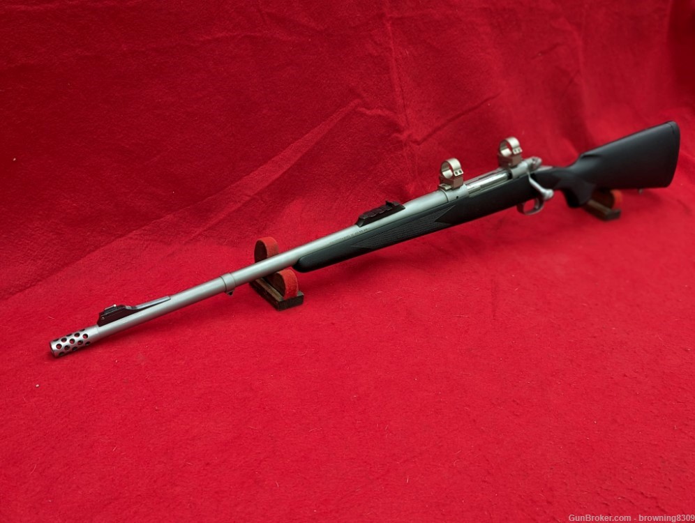 Left Handed Winchester 70 Stainless 458 Win Mag Bolt Action Rifle-img-5