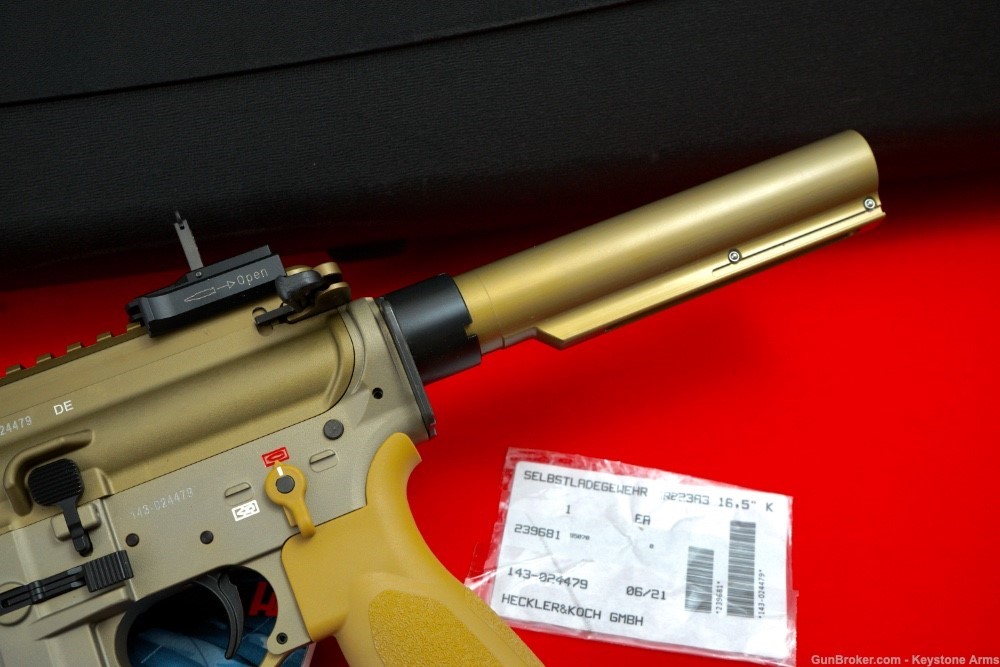 Ultra Rare Heckler & Koch MR223 A3 RAL 8000 Pistol Holy Grail 99% ANIB-img-12