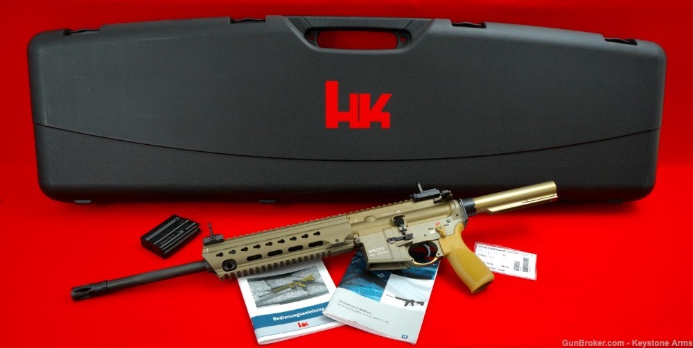 Ultra Rare Heckler & Koch MR223 A3 RAL 8000 Pistol Holy Grail 99% ANIB-img-0