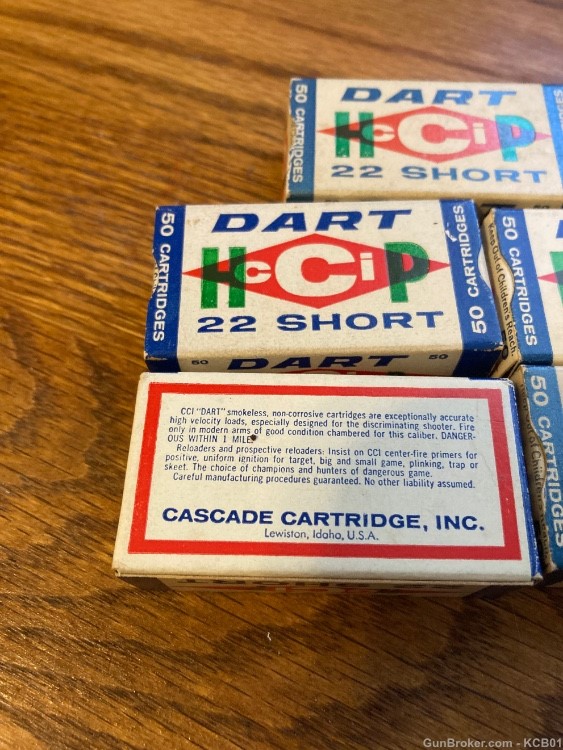 CCI Cascade Cartridge Dart 22 Shot HP Ammo -img-1