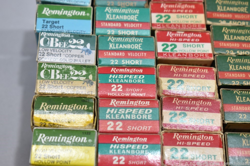 Huge Lot 50 Boxes 2296 Rds Vintage Remington 22 Short PLEASE READ-img-25