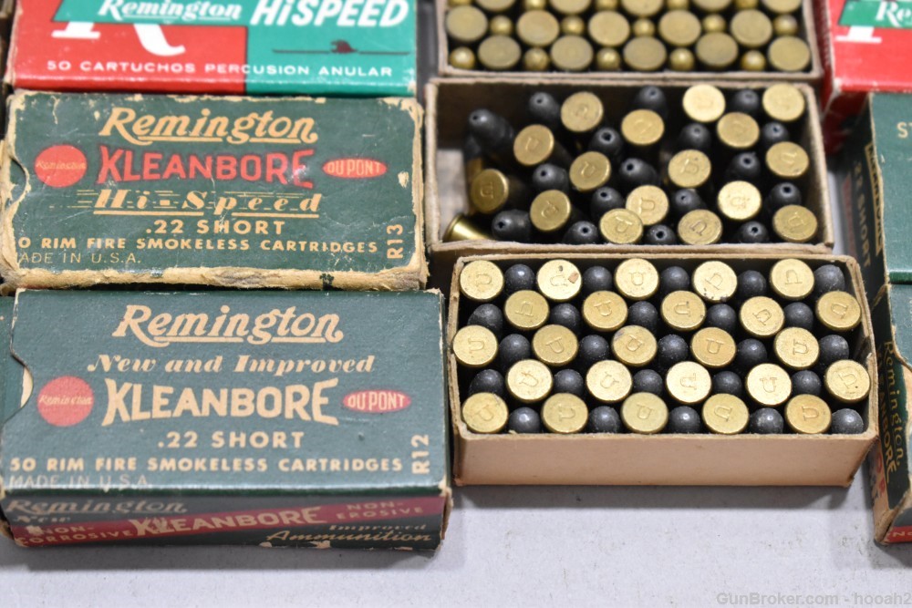 Huge Lot 50 Boxes 2296 Rds Vintage Remington 22 Short PLEASE READ-img-8