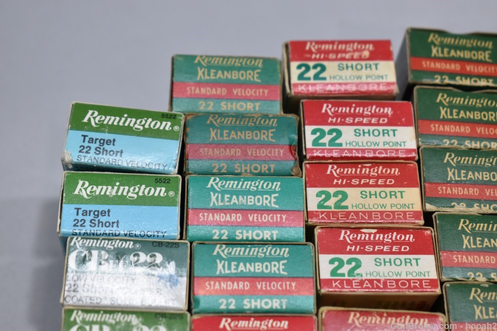 Huge Lot 50 Boxes 2296 Rds Vintage Remington 22 Short PLEASE READ-img-26