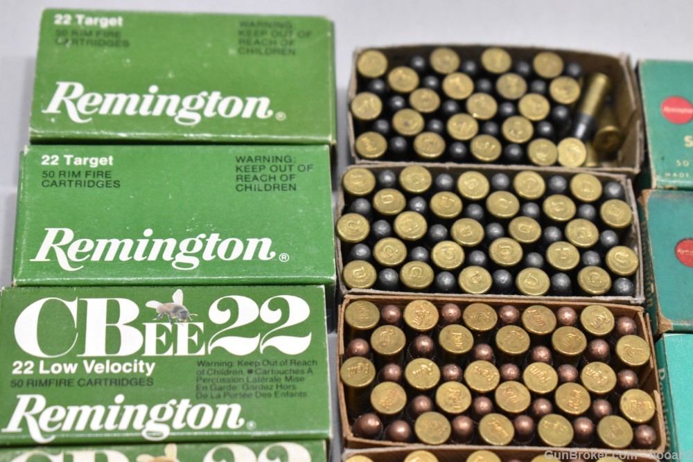 Huge Lot 50 Boxes 2296 Rds Vintage Remington 22 Short PLEASE READ-img-1