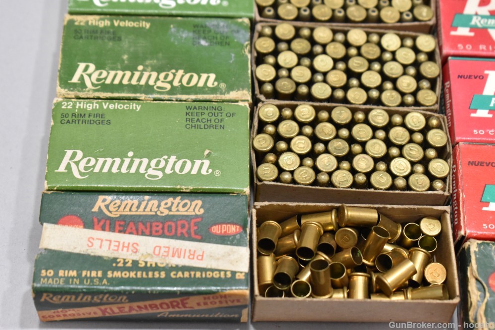 Huge Lot 50 Boxes 2296 Rds Vintage Remington 22 Short PLEASE READ-img-3