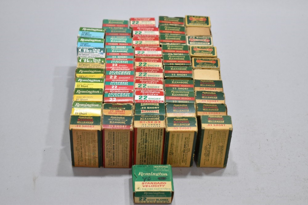 Huge Lot 50 Boxes 2296 Rds Vintage Remington 22 Short PLEASE READ-img-21