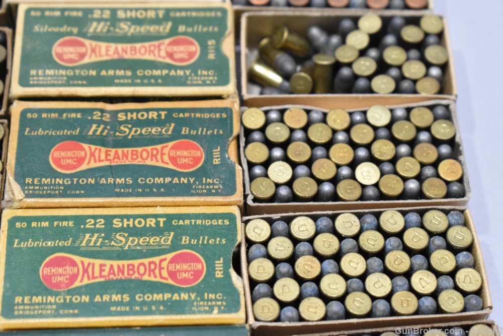 Huge Lot 50 Boxes 2296 Rds Vintage Remington 22 Short PLEASE READ-img-18