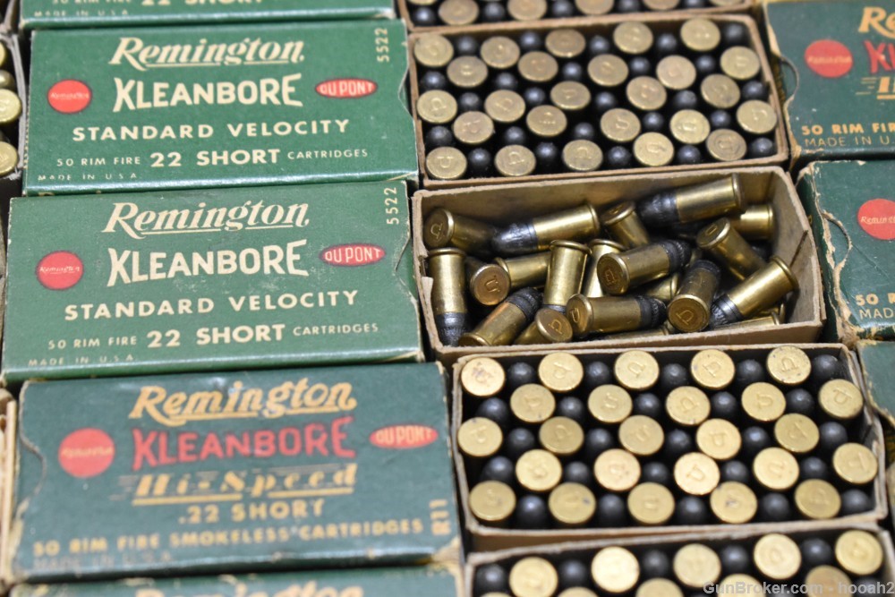 Huge Lot 50 Boxes 2296 Rds Vintage Remington 22 Short PLEASE READ-img-15