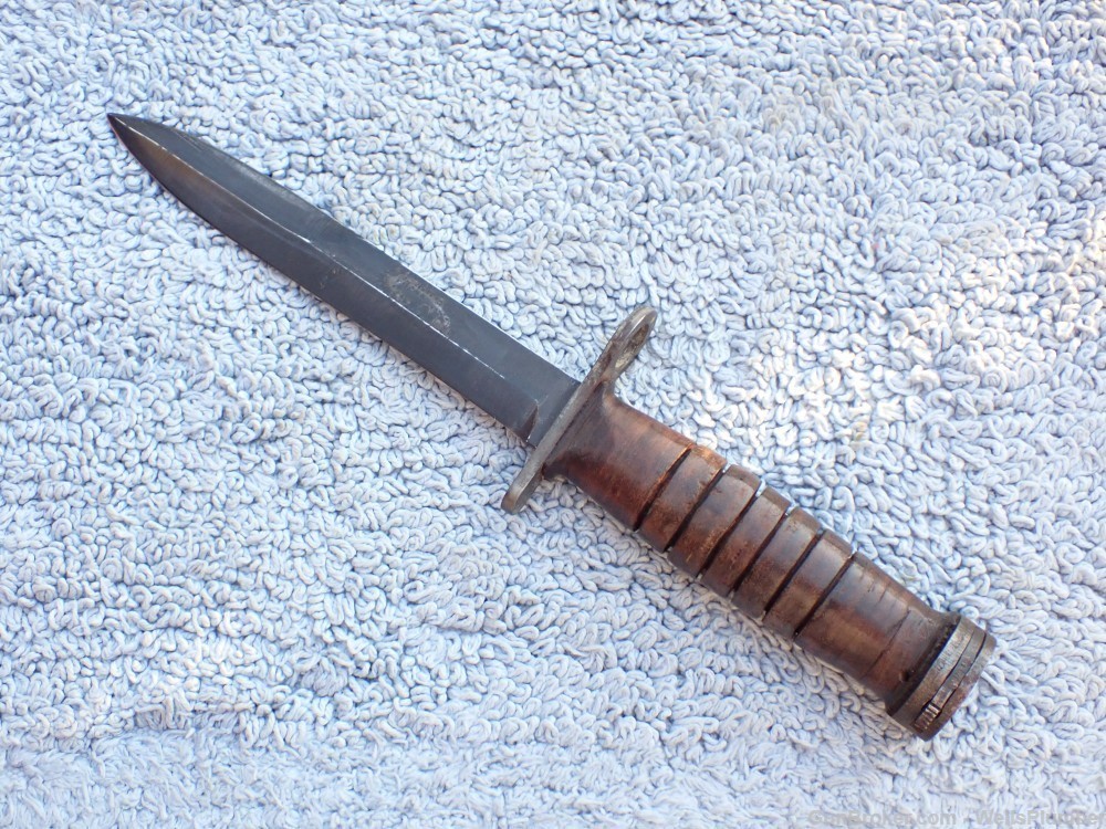US WWII M1 CARBINE M4 UTICA BAYONET WITH SCABBARD -img-4