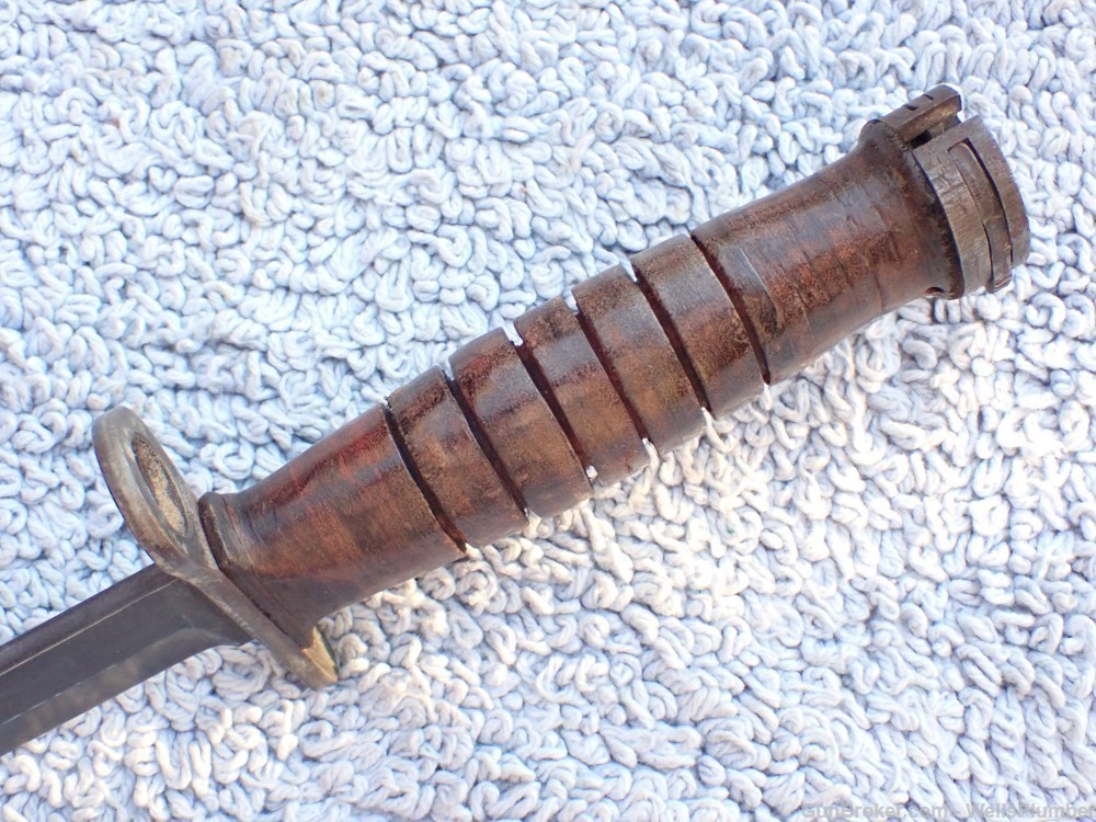 US WWII M1 CARBINE M4 UTICA BAYONET WITH SCABBARD -img-7