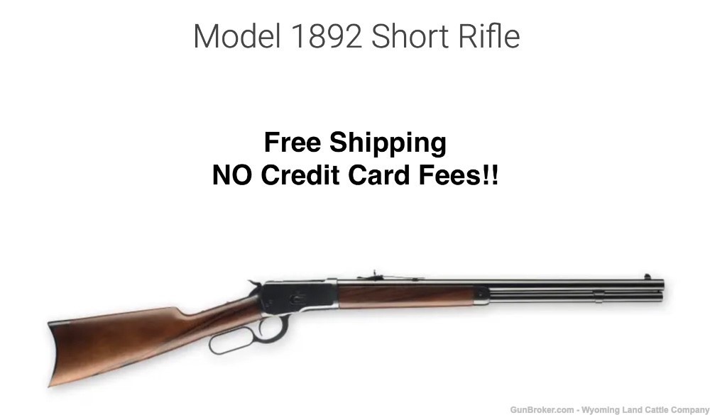 WINCHESTER 1992 Short Rifle .45 Colt 20” NIB FREE SHIPPING NO CC FEES!-img-0