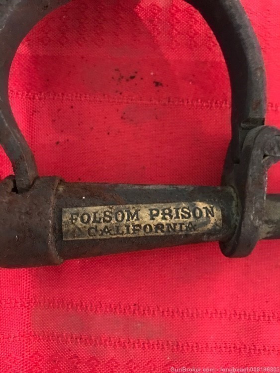 1900’s Folsom Prison Handcuffs (WW2 German, US, Japanese, Russian)-img-1