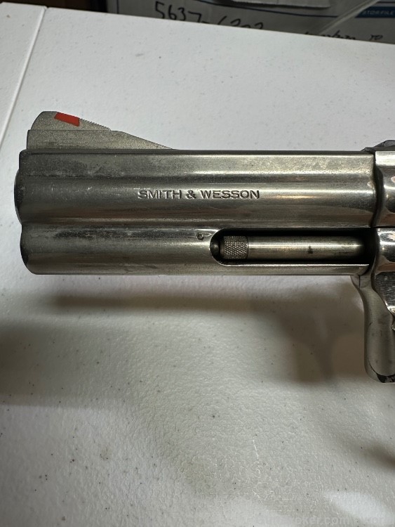 SMITH & WESSON 586 NICKEL 357 MAG PENNY NO RESERVE AUCTION!-img-1
