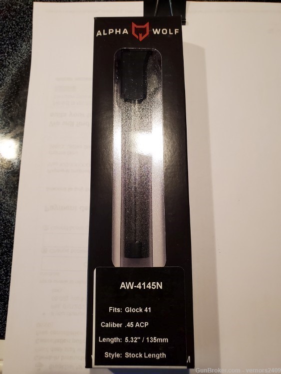 GLOCK 41 45ACP BARREL BLACK STAINLESS FLUTED-img-0