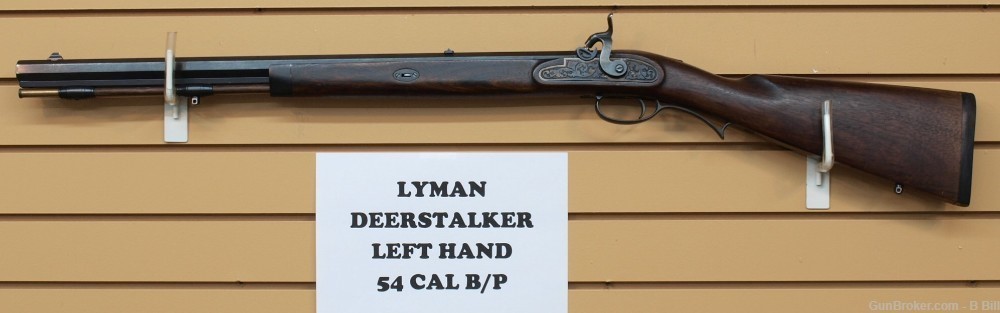 LYMAN DEERSTALKER 54 Left Handed Percussion rifle 54 Caliber VG Cond 1991-img-0