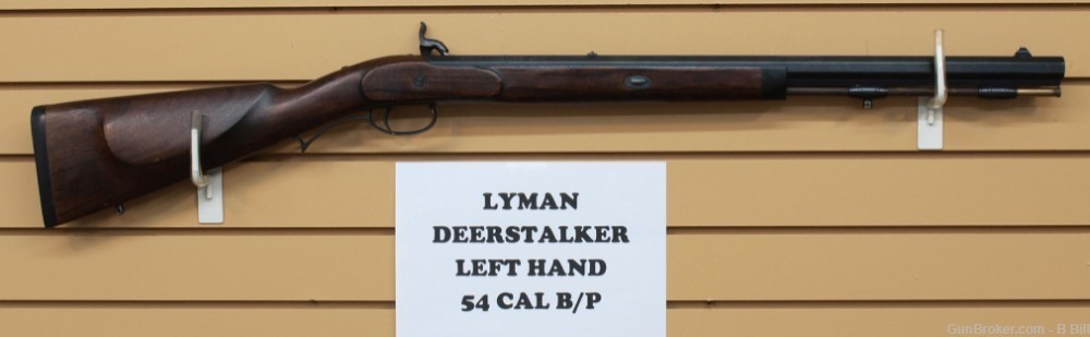 LYMAN DEERSTALKER 54 Left Handed Percussion rifle 54 Caliber VG Cond 1991-img-1