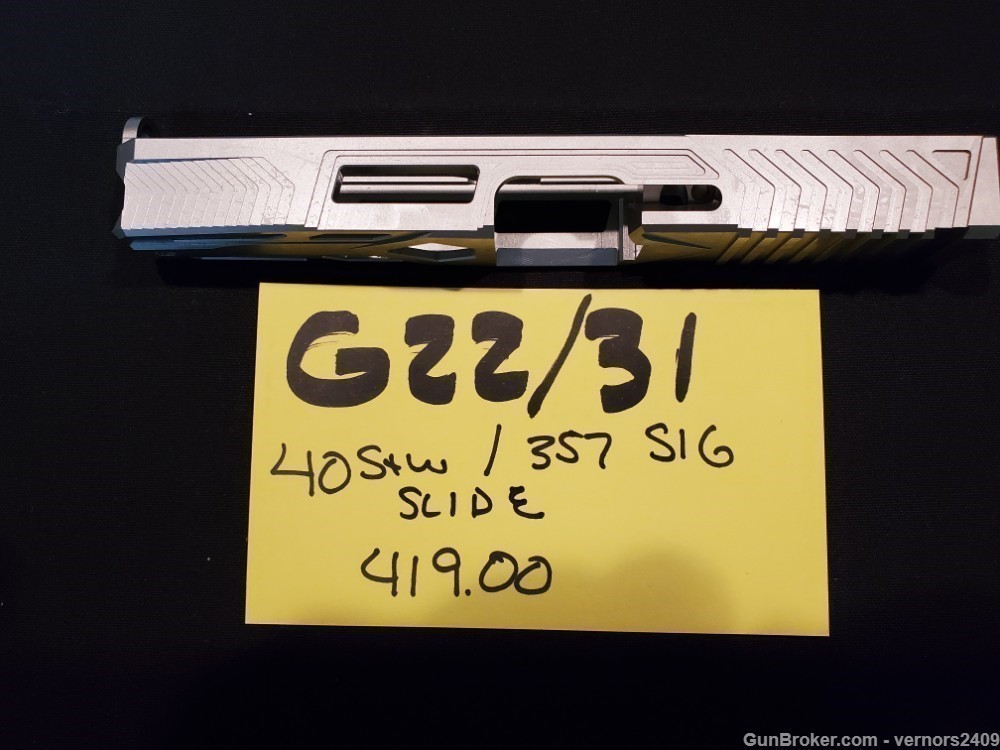 glock 22 31 custom slide 40 s&w 357 sig stainless-img-3